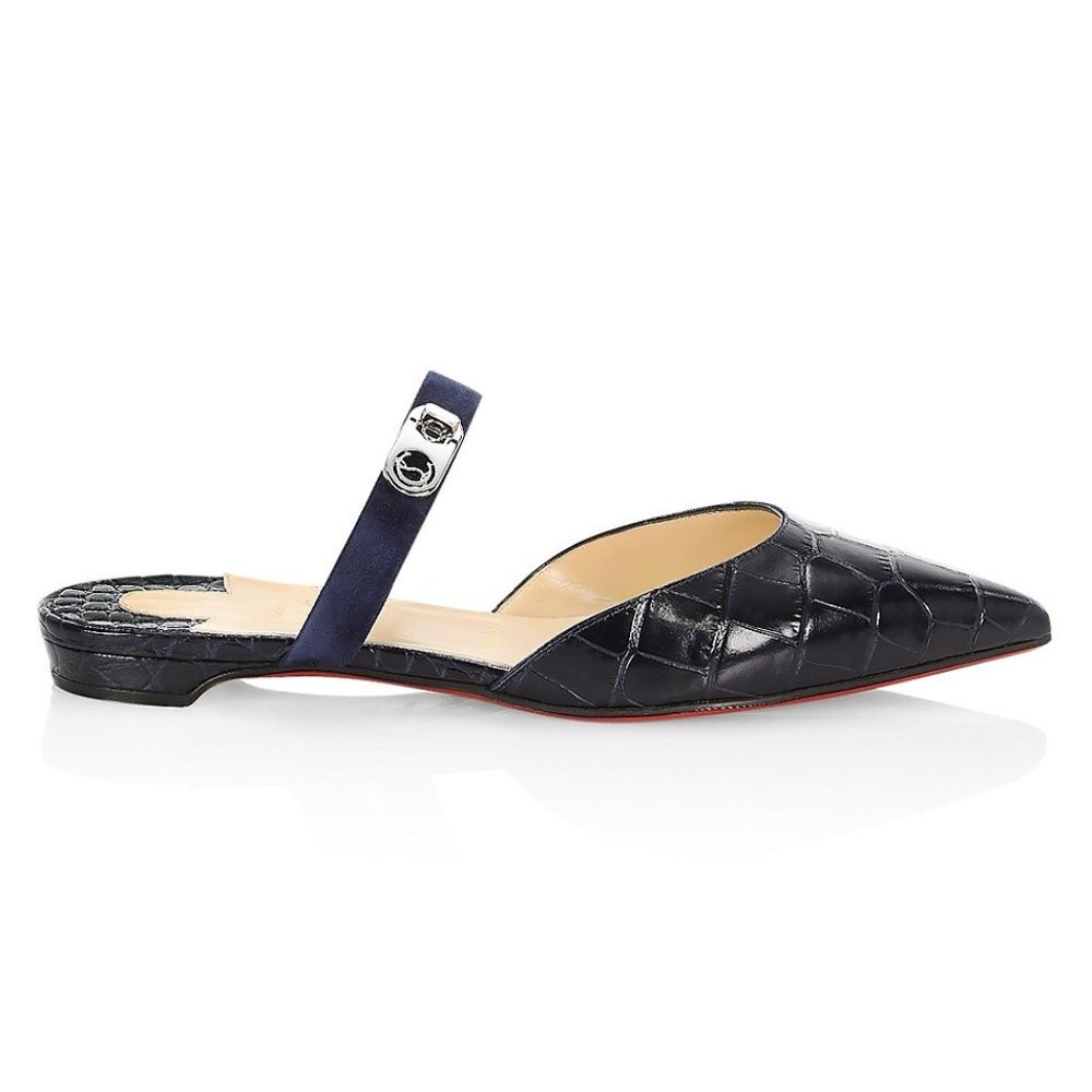 NIB CHRISTIAN LOUBOUTIN Choc Lock Flats, 36